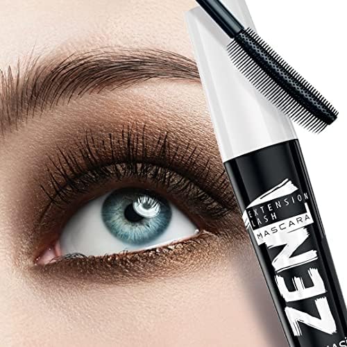 FARMASi Makeup CC Cream 1.7 Fl Oz (Medium), Pure, Natural and Flawless Finish, Medium to Full Coverage, All-Day Hold, All Skin Types, Zen Mascara Extension Lash 0.27 Fl Oz