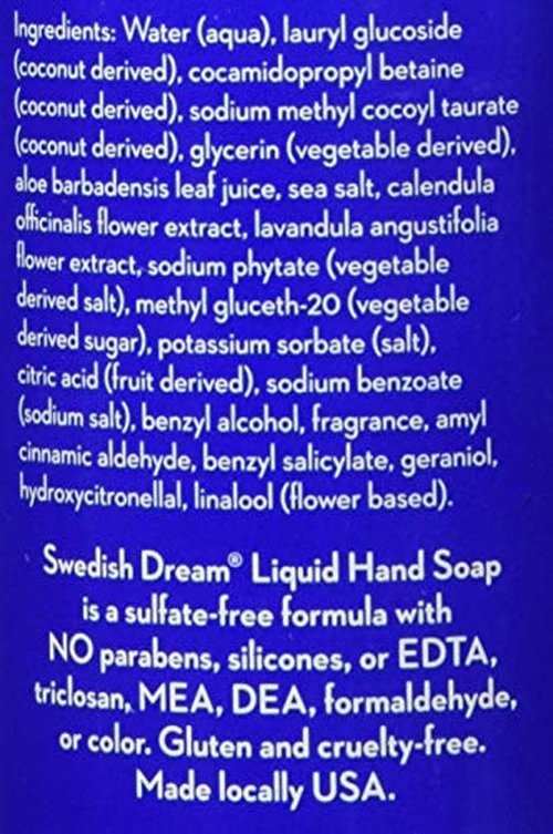 Swedish Dreams Sea Salt Liquid Hand Soap