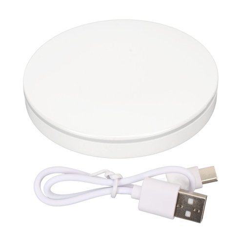 Yunir Mirror Sunscreen Testing Camera, 2X Magnification Lighted Travel Makeup Mirror with Rechargeable, Round 3.5inch Pocket Mirror with Folding for Outdoor