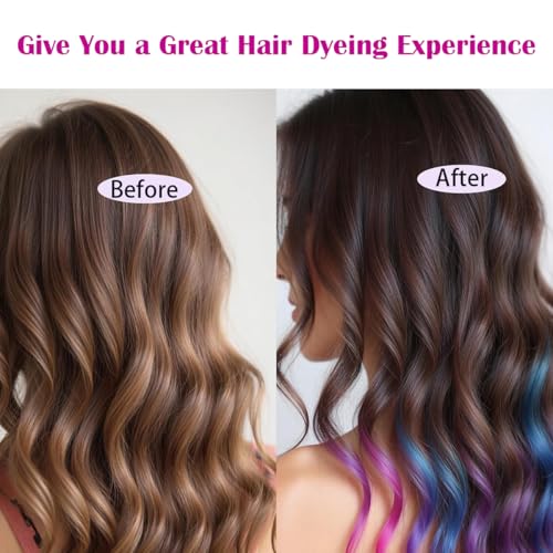 6 Pcs Hair Highlighting Cap, Highlight Caps, Hair Coloring Frosting Dye Kit with 2 Pcs Plastic Hooks for Salon DIY Hair Dyeing Hairdressing (Blue)