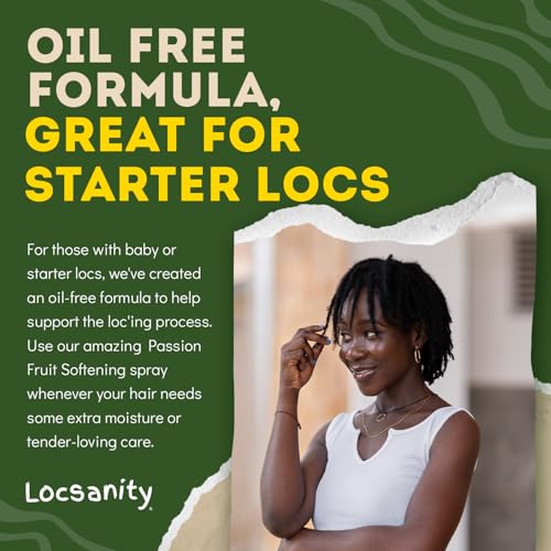 Locsanity Daily Moisturizing Spray for Dull, Dry Locs ? Passion Fruit Hair and Scalp Moisturizer for Dreadlocks, Sisterlocks, Microlocks, Braids to Control Oil and Frizz (8 fl oz)