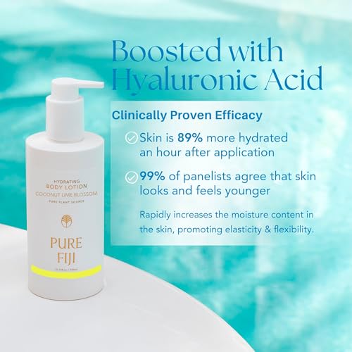 PURE FIJI Hydrating Body Lotion, Coconut Lime Blossom (10.14 Fl.Oz /300ml)