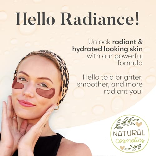 AURAE Caffeine Under Eye Patches (30 Pairs) - For Dark Circles & Puffiness - Hydrating Caffeine Eye Mask