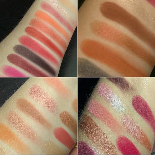 BONNIE CHOICE 40 Colors Neutral Smokey Makeup Eyeshadow Palette, Professional High Pigmented Matte Glitter Black Grey Naked Nude Brown Makeup Pallet Waterproof Long Lasting Eye Shadow Powder