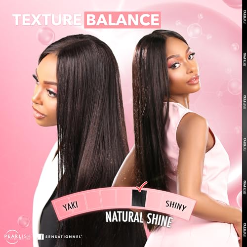 Sensationnel Pearlish bundle human hair - euro body deep pearl conditioned 15a soft remy beauty supply sew in or glue on bundles (24 Inch, NATURAL/BLACK)
