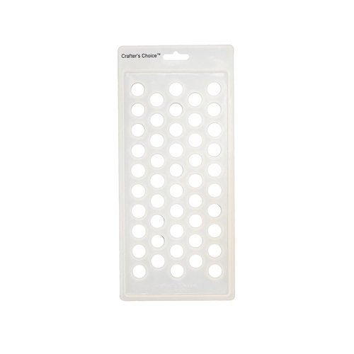 Crafter's Choice - Lip Balm Tube Filling Tray - Silicone Tray for Filling Lip Balm Tubes and Cosmetic Products - Round - 3001