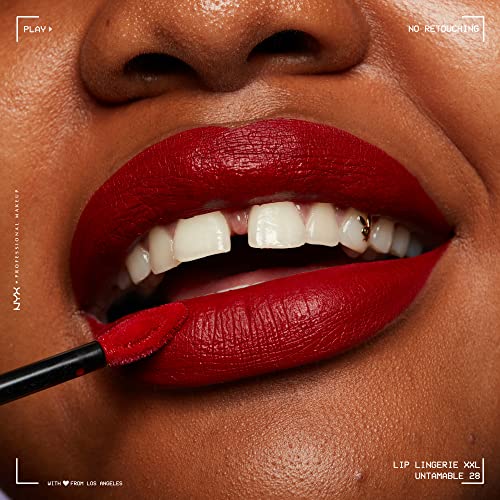 NYX PROFESSIONAL MAKEUP Lip Lingerie XXL Matte Liquid Lipstick - Untamable (Brick Red)