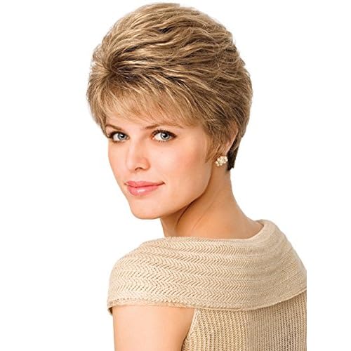 hairuwear Eva Gabor Acclaim Short Layered Average Size Comfort Cap Wig, Sugared Charcoal