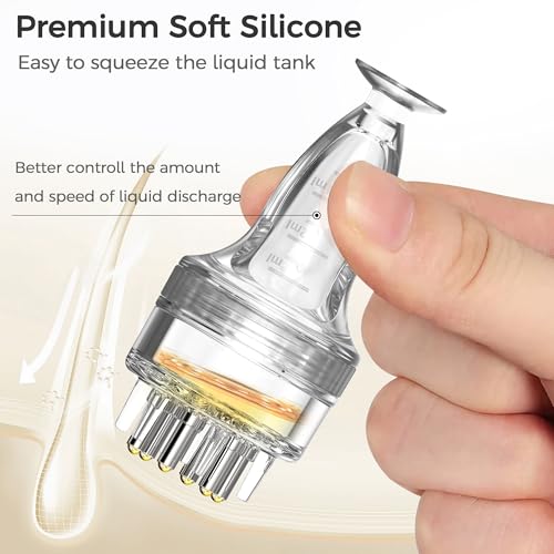 Minoxidil Applicator, Quick Efficient Apply No Messy Hair Serum Applicator Small Minoxidil Applicator Tool, Hair Applicator Bottle Minoxidil Brush Scalp Applicator Comb Dedicated to Minoxidil