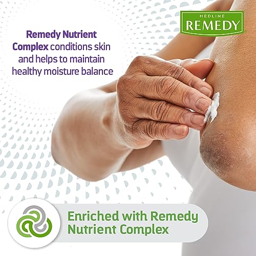 Medline Remedy Clinical Skin Cream, Nourishing Formula for Dry Skin, 8 oz., Pack of 24