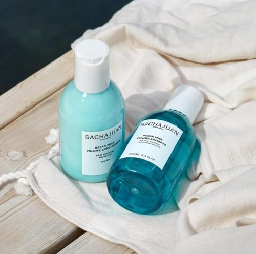 SACHAJUAN Ocean Mist Volume Shampoo and Conditioner Set | Ocean Silk Technology & Vegetable Proteins for Volume, Structure & Body | Lightweight Hydration | Vegan & Paraben-Free | Set of 2 (3.4 oz)