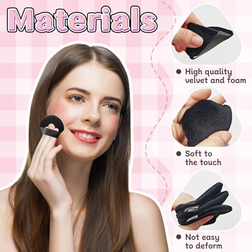 30 Pcs Powder Puff Face Soft Makeup Sponge,Triangle Powder Puffs for Face,Soft Velour Makeup Puff for Loose and Cosmetic Foundation,Baking & Setting Powder Sponge
