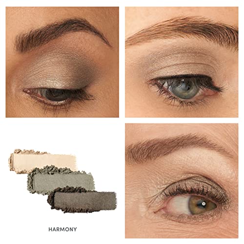 jane iredale PurePressed Eye Shadow Triple, Highly Pigmented Mineral Based Eye Color, Long Lasting & Crease Resistant Formula, Safe for Sensitive Eyes