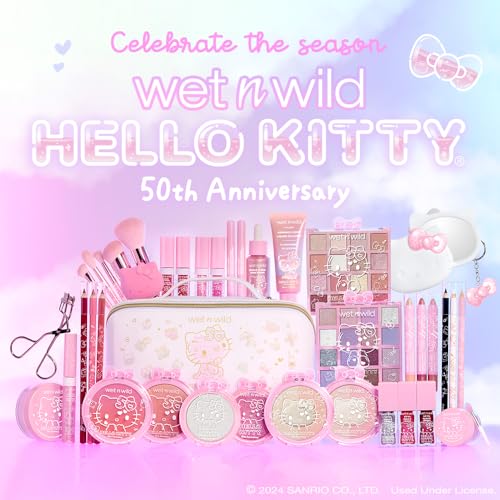 wet n wild Hello Kitty Ombre Blush, Buildable, Blendable Customizable Color, New Gradient Formula, Cruelty-Free & Vegan - Cotton Candy