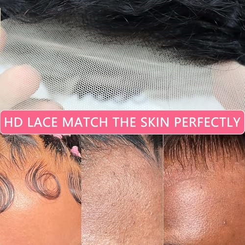 5x5 Lace Closure Wig Water Wave 5x5 Hd Lace Closure Wigs Human Hair For Women 180% Density 100% Virgin Human Hair Free Part 5x5 Deep Curly Closure Glueless Wig Pre Plucked 30 Inch