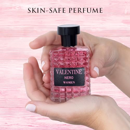 URBAN COLLECTION Valentine for Women Eau De Parfum - Amber Floral Jasmine, Bourbon Vanilla & Woods Oriental-Floral Fragrance with a Modern Twist Elegant 100ml Bottle Packed in Paper Box