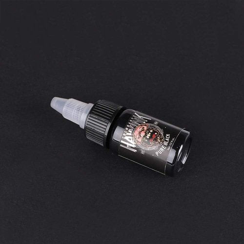 Hawink Tattoo Ink, 1/2oz (15ml) Tattoo Supply Ink USA Vegan Pigment linnig Pure Black TI203-15-001