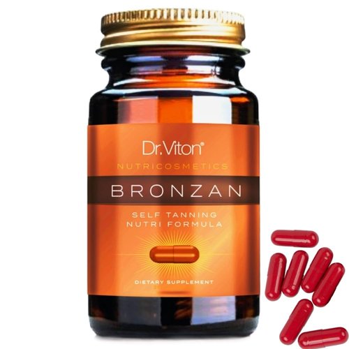 BRONZAN - SUNLESS TANNING - TANNING CAPSULES - TANNING PILLS - FAKE TAN - TAN BOOSTER - SELF TANNER - TAN ACCELERATOR -100% NATURAL AND ORGANIC - VEGAN