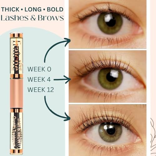 Live Fraiche Organic Castor Oil Lash Serum for Hair Growth, 100% Pure Eyebrow Eyelash Growth Serum, Cold Pressed Hexane Free (2oz Glass Bottle + FILLED Mascara Tube)