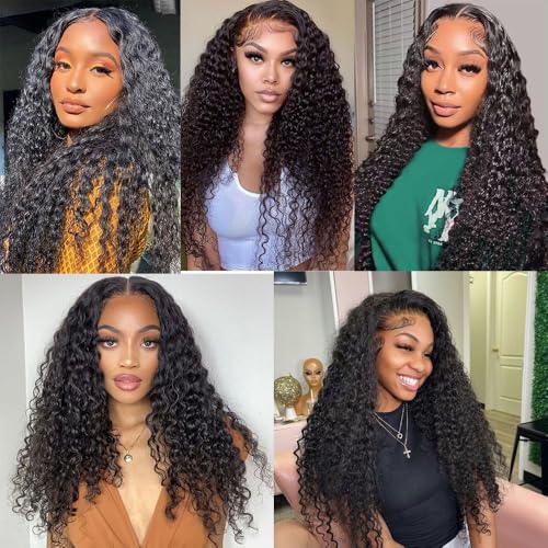 20 20 20 Inch Water Wave Bundles Human Hair 100% Unprocessed Curly Brazilian Virgin Hair Wet And Wavy 3 Bundles Human Hair Natural Black