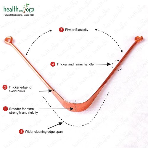 HealthAndYoga™ Oral Hygiene Tongue Scrapers – 24pcs Bulk Pack Disposable Metal Tongue Cleaners - qSwipe Lite Copper Tongue Cleaners (12 pack) + SteloSwipe Lite Stainless Steel Scrapers (12 Pack)