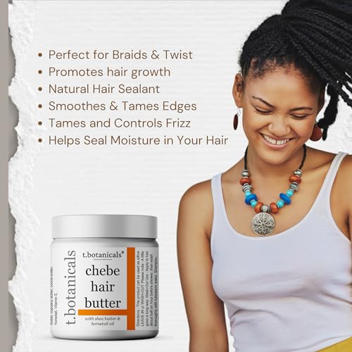 Chebe Hair Butter for Growth, Thickening and Nourishment - Ayurvedic Formulation with Horsetail (Lavender, 8 oz)