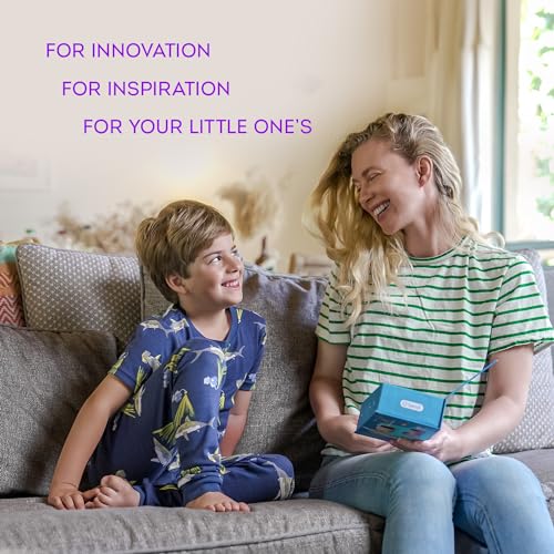Sensory 360 Round U-Shaped Astronaut Design Mouthguard Electric Toothbrush for Kids Ages 2-7 - Automatic Memory Function - 5 Modes Toothbrush with Multiple Heads ? Kids Travel Essentials (White)