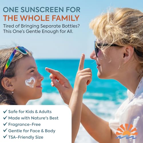 Beef Tallow Sunscreen with Zinc Oxide: Natural Non-Toxic SPF 50 Tallow Sunblock Cream for Face & Body - with 10 Food-Grade Botanical Extracts (SPF 50 (Pack of 2))