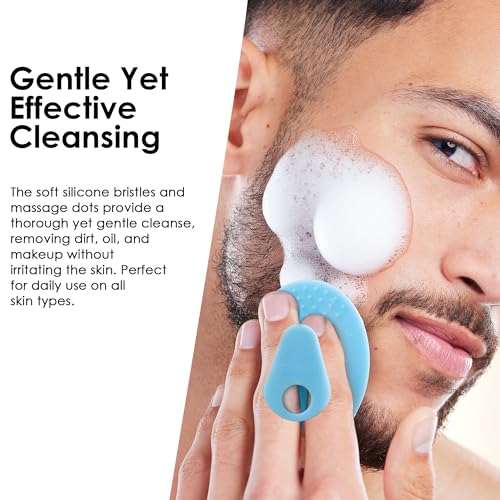 6 Pack INNERNEED Silicone Face Scrubber for Deep Cleansing and Exfoliation ? Soft Facial Cleansing Brush, Gentle for All Skin Types, Blackhead & Acne Pore Care