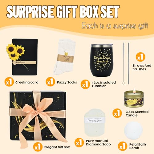 Birthday Gifts for Women, Gift Basket for Relaxing Spa, Unique Gifts for Her, Friends, Mom, Sister, Coworker, Wife, Girlfriend,teenage girl gifts