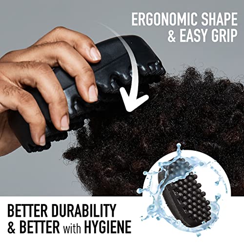 RED by Kiss BowWow Twist King Premium Luxury Twist Styler Comb Brush, Durable Washable Alternative for Sponge for Barbers and Daily Use, Ideal for Afro, Curly, Coiled, 4C Hair