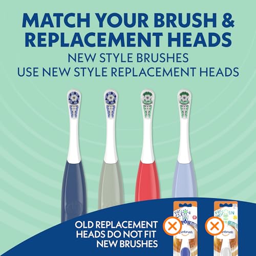 Spinbrush New PRO Clean Battery Powered Electric Toothbrush for Adults, Soft Bristles, Blue, 1 Count