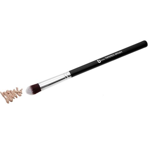Mini Flat Top Under Eye Concealer Brush + Mini Tapered Kabuki Brush -Beauty Junkees Soft Synthetic Bristles for Applying, Blending, Buffing, Sculpting Powder, Liquid, Cream, Minerals, Cruelty Free