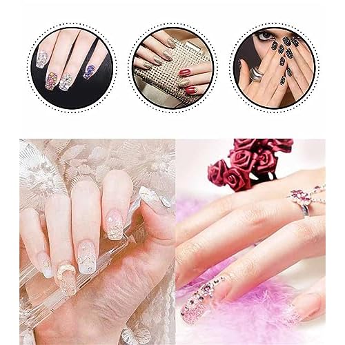 4500 Pcs SS12 3mm AB Flatback Rhinestones for Nails Art Crafts Glitter Round Shine Gems Crystals DIY Clothes Shoes £¨Black-Bottom Purple Red AB£©