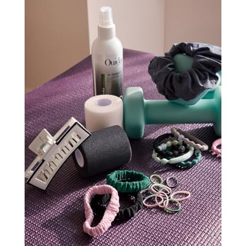 Goody Sport Forever Glow in the Dark Elastic Hair Ties - 10 Ct, 5 Assorted Colors, No Damage, 3X Stronger, Sport-Level Grip, All Hair Types