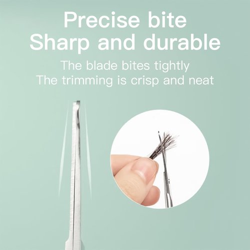 4-Pack Nose Hair Scissors Premium, featuring Curved Safety Blades and Rounded Tips, are Ideal for Trimming Nose Hair, Eyebrows, and More