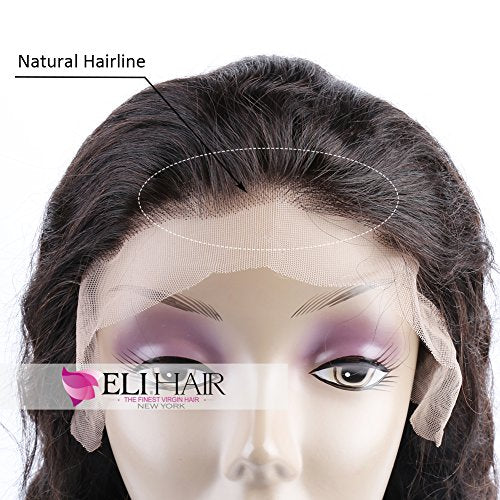Body Wave Wigs Virgin Human Hair Full Lace Wigs Natural Color With 100% Brazilian Human Hair For Women (Full Lace Wig, 130% Density, 12 inch)