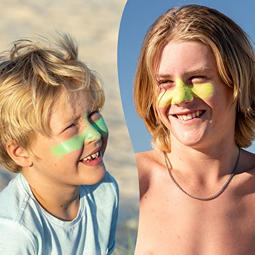 Sun Zapper Zinc Stick Mineral Sunscreen (Light Skin Tone, Pink, Blue, Green, Yellow) SPF 50+ Water Resistant for Face & Body, Adults, Kids, 8-Pack Broad Spectrum Sun Block, Made in Australia