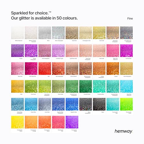 Hemway Eco Friendly Biodegradable Glitter 100g / 3.5oz Bio Cosmetic Safe Sparkle Vegan For Face, Eyeshadow, Body, Hair, Nail And Festival Makeup, Craft - Fine (1/64" 0.015" 0.4mm) - Silver Holographic