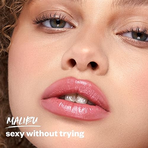 Kosas Wet Stick Moisturizing Shiny Sheer Lipstick with Ceramides, Hyaluronic acid, Peptides and Mango Butter - Soothes, Softens, and Moisturizes Lips ? Malibu