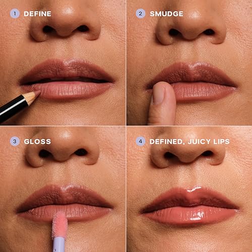 Saie Lip Liner 101 - Lip Pencil Made with a Creamy, Soft Matte Formula for a Naturally Framed or Fully Filled Look - Supercharged with Shea Butter & Jojoba Oil - Wink (.05 oz)