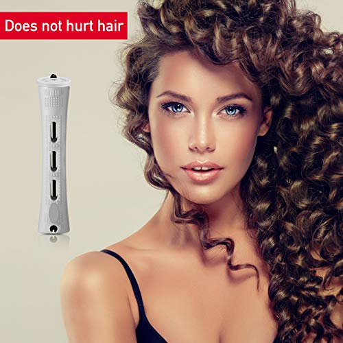 WILLBOND 60 Pcs Short Perm Rods Natural Hair Perm Rods with Elastic Rubber Band Non Slip Plastic Perming Cold Wave Kit for Women Hairdressing Styling Tool(0.59 Inch,Gray)