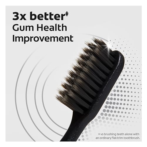 Colgate Keep Charcoal Replaceable Head Toothbrush Starter Kit, 2 Brush Heads
