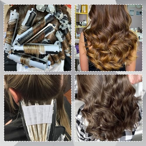 100pcs Perm Paper for Hair, Heat-Resistant End Tissue for Hair Perm, Disposable Curling Paper for Salon Shop- White