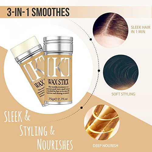 Hair Wax Stick for Flyaways ? Slick Back Hair Stick Wax for Women & Kids | Lightweight, Non-Greasy Hair Gel Stick for Sleek & Smooth Styles 2.7Oz (Pack of 1)