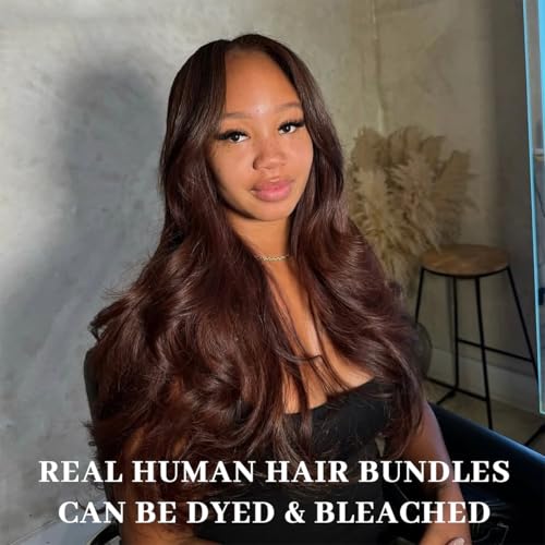20 22 24 Inch Real Human Hair Bundles Body Wave 3 Bundles Unprocessed Natural Black Remy Body Wave Brazilian Virgin Cambodian Hair Wavy, 1b, No Tangle No Shedding, True to Length