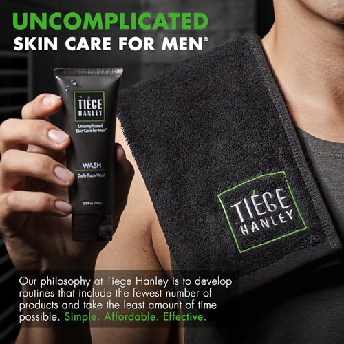 Tiege Hanley Skin Care Set for Men, Rejuvenation Routine, System Level 5, Face Wash, Scrub, Moisturizers, Eye Cream, Serum, Clay Mask, & Retinol Stick for Healthy Skin, Men¡¯s Skin Care, 8 Piece Kit