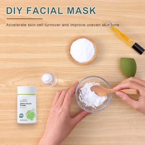 Alpha Arbutin Powder, 3OZ / 85g, 99.9% Purity, Cosmetic Grade, Alpha Arbutin Powder for Homemade Cosmetics