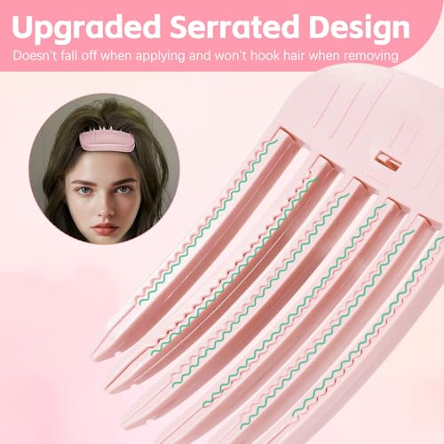 2PCS Volumizing Hair Clips for Women, Hair Volume Clip Styling Tools Volumizing Comb for Fluffy Bangs Clips for Root Lift, Root Booster Clips, Pink