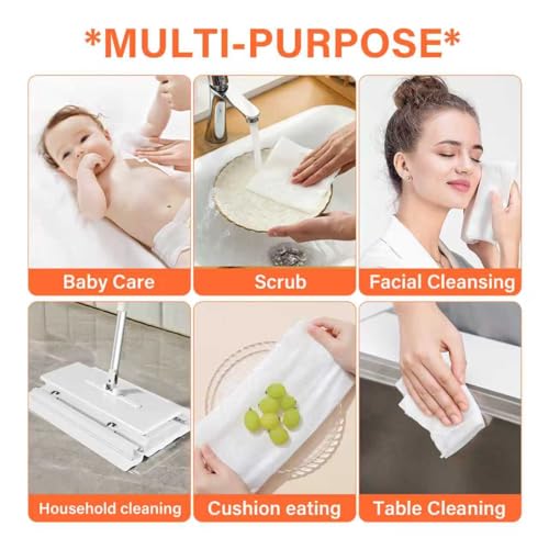 Extra Large Dry Facial Towels for Sensitive Skin,Fragrance-Free and Ultra Soft,Disposable Makeup Remover Cloths?,160 Count£¨4 Packs)